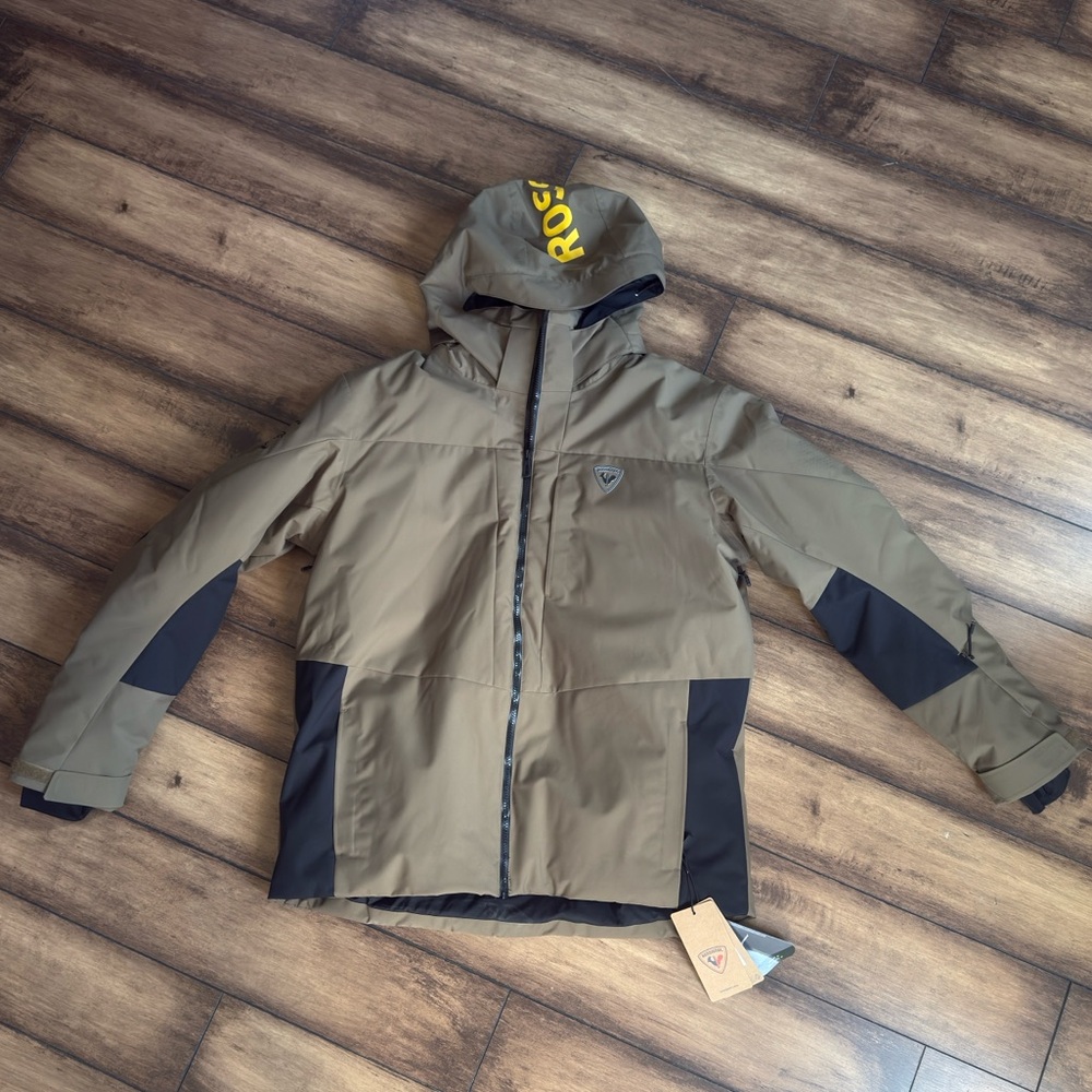 Rossignol Men's Brown and Black Ski Jacket